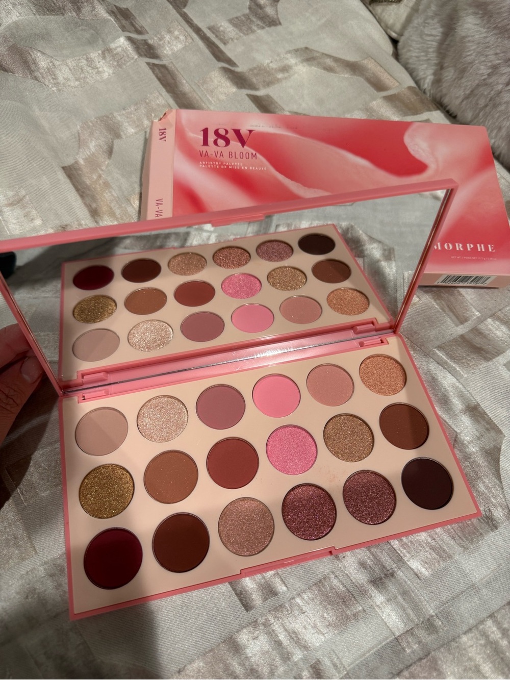 Morphe 18V Va-Va Bloom Pink & Brown Eyeshadow Palette